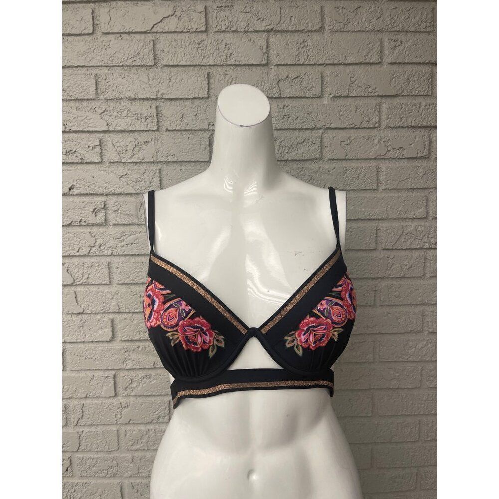 Time And Tru Women Floral Print Padded Bra Size L (12-14)